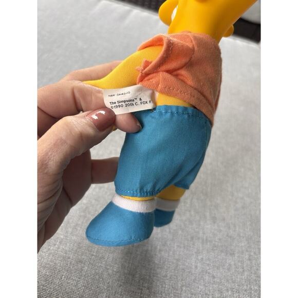 Vintage Bart Simpson 1990 Plush Doll Hard Head 8 inches. The Simpsons Doll - Picture 4 of 8